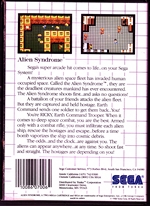 Alien Syndrome Back CoverThumbnail